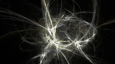 Fantezi kaotik renkli fraktal desen. Soyut Fraktal şekiller. 3D render resimde arka plan veya duvar kağıdı.