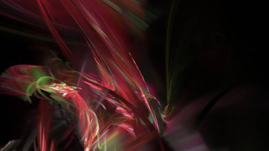 Fantezi kaotik renkli fraktal desen. Soyut Fraktal şekiller. 3D render resimde arka plan veya duvar kağıdı.