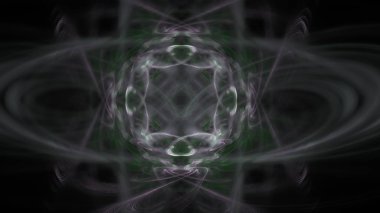 Fantezi kaotik renkli fraktal desen. Soyut Fraktal şekiller. 3D render resimde arka plan veya duvar kağıdı.