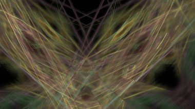 Fantezi kaotik renkli fraktal desen. Soyut Fraktal şekiller. 3D render resimde arka plan veya duvar kağıdı.