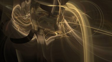 Fantezi kaotik renkli fraktal desen. Soyut Fraktal şekiller. 3D render resimde arka plan veya duvar kağıdı.