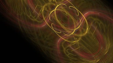 Fantezi kaotik renkli fraktal desen. Soyut Fraktal şekiller. 3D render resimde arka plan veya duvar kağıdı.