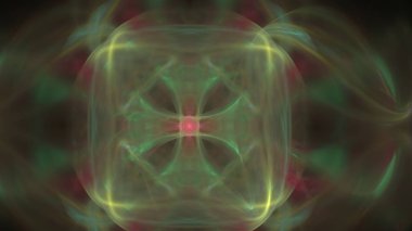 Fantezi kaotik renkli fraktal desen. Soyut Fraktal şekiller. 3D render resimde arka plan veya duvar kağıdı.