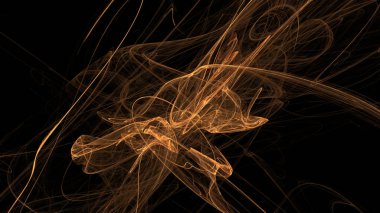 Fantezi kaotik renkli fraktal desen. Soyut Fraktal şekiller. 3D render resimde arka plan veya duvar kağıdı.