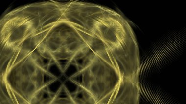 Fantezi kaotik renkli fraktal desen. Soyut Fraktal şekiller. 3D render resimde arka plan veya duvar kağıdı.