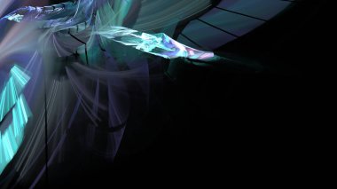 Fantezi kaotik renkli fraktal desen. Soyut Fraktal şekiller. 3D render resimde arka plan veya duvar kağıdı.