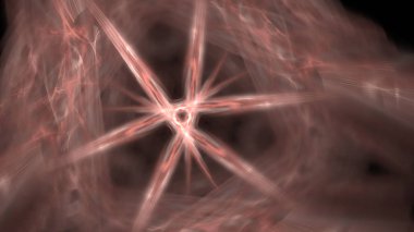 Fantezi kaotik renkli fraktal desen. Soyut Fraktal şekiller. 3D render resimde arka plan veya duvar kağıdı.