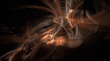 Fantezi kaotik renkli fraktal desen. Soyut Fraktal şekiller. 3D render resimde arka plan veya duvar kağıdı.