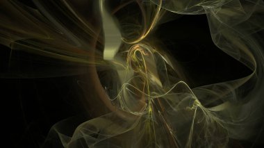 Fantezi kaotik renkli fraktal desen. Soyut Fraktal şekiller. 3D render resimde arka plan veya duvar kağıdı.