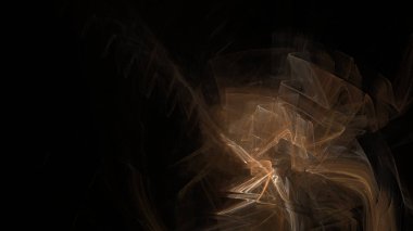 Fantezi kaotik renkli fraktal desen. Soyut Fraktal şekiller. 3D render resimde arka plan veya duvar kağıdı.