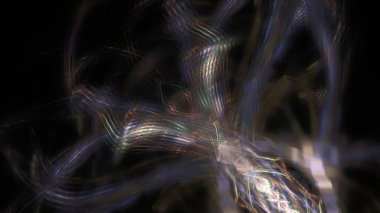 Fantezi kaotik renkli fraktal desen. Soyut Fraktal şekiller. 3D render resimde arka plan veya duvar kağıdı.