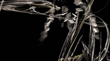 Fantezi kaotik renkli fraktal desen. Soyut Fraktal şekiller. 3D render resimde arka plan veya duvar kağıdı.