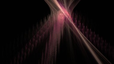 Fantezi kaotik renkli fraktal desen. Soyut Fraktal şekiller. 3D render resimde arka plan veya duvar kağıdı.