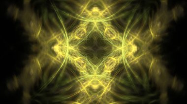 Fantezi kaotik renkli fraktal desen. Soyut Fraktal şekiller. 3D render resimde arka plan veya duvar kağıdı.