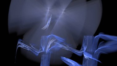 Fantezi kaotik renkli fraktal desen. Soyut Fraktal şekiller. 3D render resimde arka plan veya duvar kağıdı.