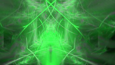 Fantezi kaotik renkli fraktal desen. Soyut Fraktal şekiller. 3D render resimde arka plan veya duvar kağıdı.