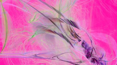 Fantezi kaotik renkli fraktal desen. Soyut Fraktal şekiller. 3D render resimde arka plan veya duvar kağıdı.