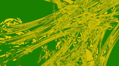 Fantezi kaotik renkli fraktal desen. Soyut Fraktal şekiller. 3D render resimde arka plan veya duvar kağıdı.