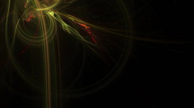 Fantezi kaotik renkli fraktal desen. Soyut Fraktal şekiller. 3D render resimde arka plan veya duvar kağıdı.