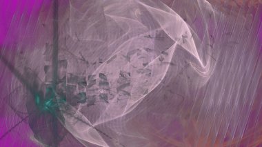 Fantezi kaotik renkli fraktal desen. Soyut Fraktal şekiller. 3D render resimde arka plan veya duvar kağıdı.