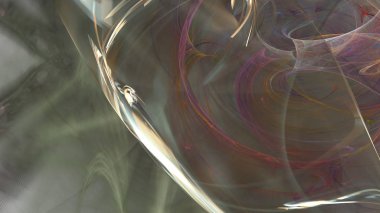 Fantezi kaotik renkli fraktal desen. Soyut Fraktal şekiller. 3D render resimde arka plan veya duvar kağıdı.