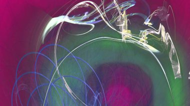 Fantezi kaotik renkli fraktal desen. Soyut Fraktal şekiller. 3D render resimde arka plan veya duvar kağıdı.