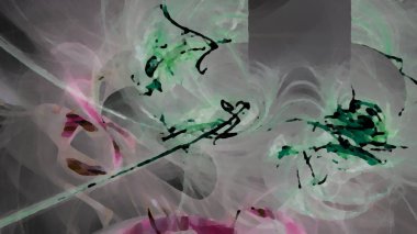 Fantezi kaotik renkli fraktal desen. Soyut Fraktal şekiller. 3D render resimde arka plan veya duvar kağıdı.