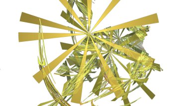 Fantezi kaotik renkli fraktal desen. Soyut Fraktal şekiller. 3D render resimde arka plan veya duvar kağıdı.