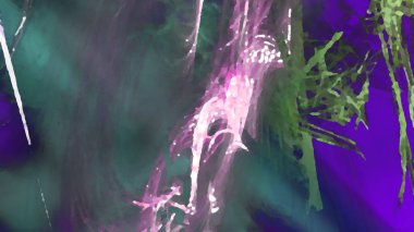 Fantezi kaotik renkli fraktal desen. Soyut Fraktal şekiller. 3D render resimde arka plan veya duvar kağıdı.