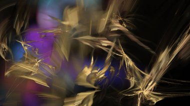 Fantezi kaotik renkli fraktal desen. Soyut Fraktal şekiller. 3D render resimde arka plan veya duvar kağıdı.