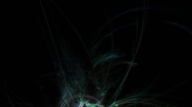 Fantezi kaotik renkli fraktal desen. Soyut Fraktal şekiller. 3D render resimde arka plan veya duvar kağıdı.