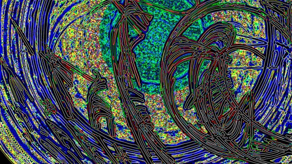 Fantasía Caótica Patrón Fractal Colorido Formas Fractales Abstractas Fondo Ilustración — Foto de Stock