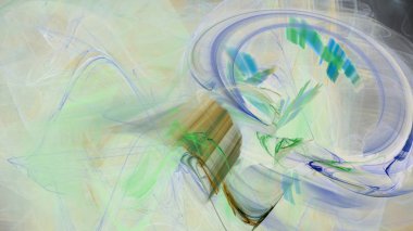 Fantezi kaotik renkli fraktal desen. Soyut Fraktal şekiller. 3D render resimde arka plan veya duvar kağıdı.