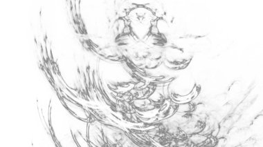 Fantezi kaotik renkli fraktal desen. Soyut Fraktal şekiller. 3D render resimde arka plan veya duvar kağıdı.