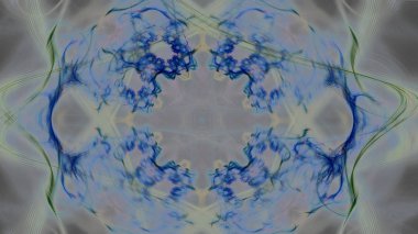 Fantezi kaotik renkli fraktal desen. Soyut Fraktal şekiller. 3D render resimde arka plan veya duvar kağıdı.