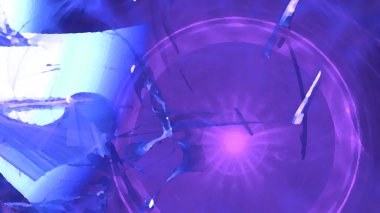 Fantezi kaotik renkli fraktal desen. Soyut Fraktal şekiller. 3D render resimde arka plan veya duvar kağıdı.