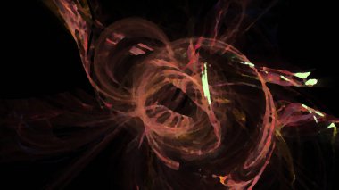 Fantezi kaotik renkli fraktal desen. Soyut Fraktal şekiller. 3D render resimde arka plan veya duvar kağıdı.