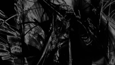 Fantezi kaotik renkli fraktal desen. Soyut Fraktal şekiller. 3D render resimde arka plan veya duvar kağıdı.