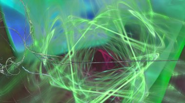 Fantezi kaotik renkli fraktal desen. Soyut Fraktal şekiller. 3D render resimde arka plan veya duvar kağıdı.