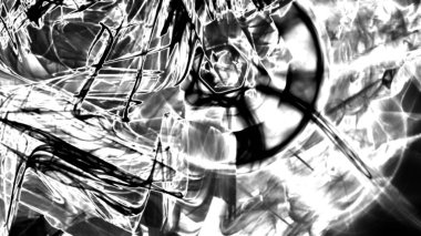 Fantezi kaotik renkli fraktal desen. Soyut Fraktal şekiller. 3D render resimde arka plan veya duvar kağıdı.