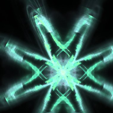 Fantezi kaotik renkli fraktal desen. Soyut Fraktal şekiller. 3D render resimde arka plan veya duvar kağıdı.