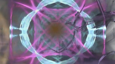 Fantezi kaotik renkli fraktal desen. Soyut Fraktal şekiller. 3D render resimde arka plan veya duvar kağıdı.