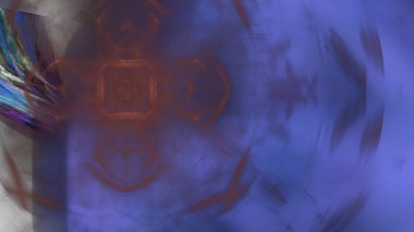 Fantezi kaotik renkli fraktal desen. Soyut Fraktal şekiller. 3D render resimde arka plan veya duvar kağıdı.