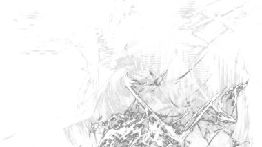 Fantezi kaotik renkli fraktal desen. Soyut Fraktal şekiller. 3D render resimde arka plan veya duvar kağıdı