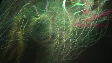 Fantezi kaotik renkli fraktal desen. Soyut Fraktal şekiller. 3D render resimde arka plan veya duvar kağıdı.