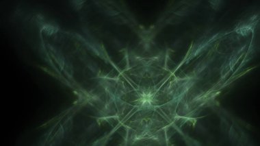 Fantezi kaotik renkli fraktal desen. Soyut Fraktal şekiller. 3D render resimde arka plan veya duvar kağıdı