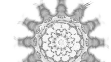 Fantezi kaotik renkli fraktal desen. Soyut Fraktal şekiller. 3D render resimde arka plan veya duvar kağıdı