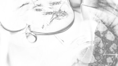 Fantezi kaotik renkli fraktal desen. Soyut Fraktal şekiller. 3D render resimde arka plan veya duvar kağıdı