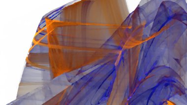 Fantezi kaotik renkli fraktal desen. Soyut Fraktal şekiller. 3D render resimde arka plan veya duvar kağıdı