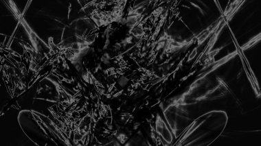 Fantezi kaotik renkli fraktal desen. Soyut Fraktal şekiller. 3D render resimde arka plan veya duvar kağıdı